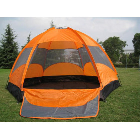 Outdoor waterproof Camping Tent Capacity for 8 Persons Super Large Double Layer Adhesive Tent UD16036